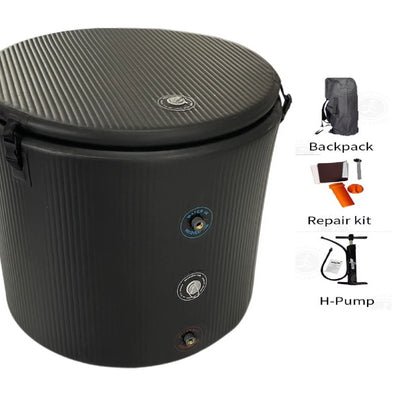 Pro Elite Recovery 90Cm Ice Pod Ice Bath Therapy Inflatable DWF Cold Plunge Tub for 03Hp Water Chiller for Athletes