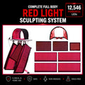 Full Body Red Light Therapy System 12,546 LED's in System. Includes 4 Pads 11" X 27", 2 Pads 11' X 16", 1 Face Dome, 1 Chin Pad