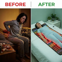 RED Light PEMF Infrared Heating Therapy Mat PRO — Before & After
