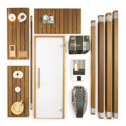 Carbon Smart Saunas - 4' x 4' x 8' - by Finnish Sauna Builders